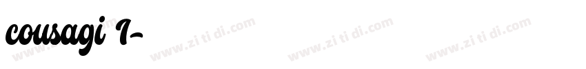 cousagi 1字体转换